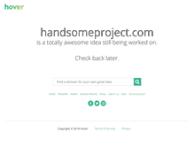 Tablet Screenshot of handsomeproject.com